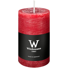 Stumpenkerze D-LUX MARBLE, rot