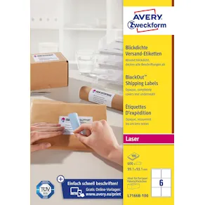 Etikett AVERY 99,1x93,1mm 600/fp