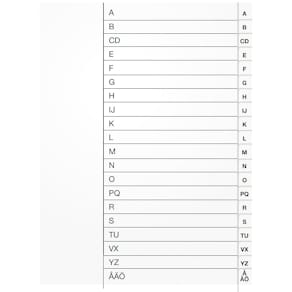 Register vit PP  A4 A-Ö