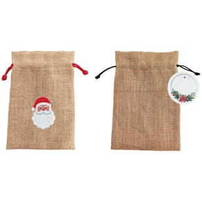 Geschenktasche DONAU Weihnachts-Jutesack, 17 x 25 cm, sortiert