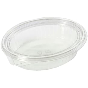 Plastbakke Plus Pack ClearShow 760 ml, RPET m/låg, 50 stk