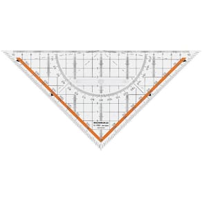 Geometriedreieck Rumold 1056, 225 mm, transparent
