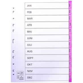Register plastflik jan-dec rosa 10/fp