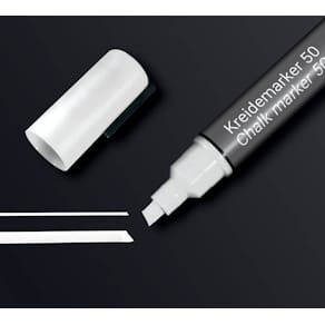 Kreidemarker Sigel, 1–5 mm, weiß