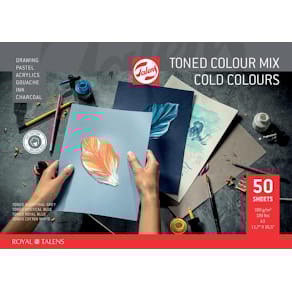 Tekenpapier Talens gekleurd, 180 g, ft 29,7 x 42 cm, A3