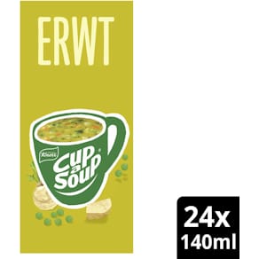 Instantsoep Knorr Cup-a-Soup, erwt, pak van 24 zakjes
