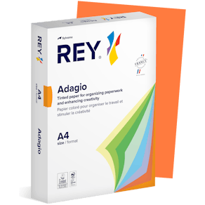 Färgat kopieringspapper Rey Adagio A4 160g 250/fp Orange