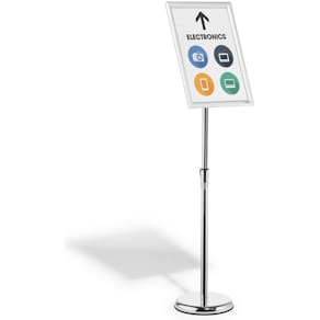 Prospektständer Durable, Boden, Alu, A3 hoch, silber