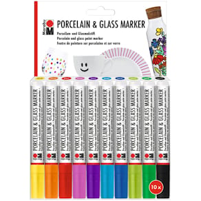 Porzellan-/Glasmarker Marabu Porcelain & Glas, 10 St., sortiert