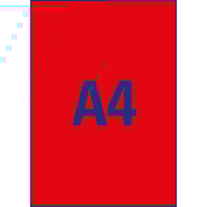 Kennzeichnungsetiketten Avery Zweckform 210 x 297, neonrot