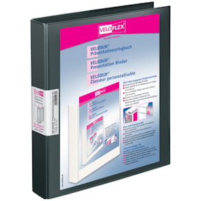 Ringbuch VELOFLEX VELODUR, schwarz