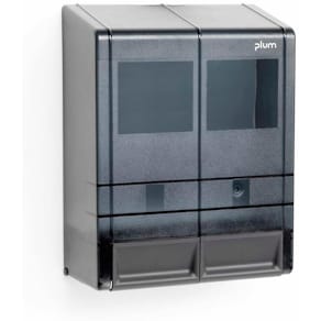 Sæbedispenser Plum MP Modul 2 til 2 Bag-in-Box, grå