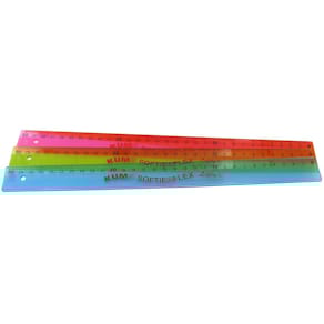 Lineal KUM Softie Flex, 30 cm, Linkshändermodell