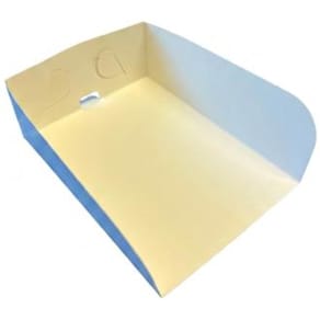 Kakeskuff 3-sidet 18x13x6cm hvit (500)