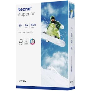 Kopierpapier OVOL Superior, 80 g/m², A4, 500 Blatt, weiß