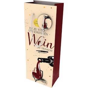 Flaschentragetasche EigenArt Wein, bunt, 125x90x330 mm