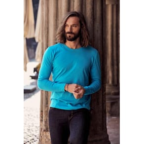 Trøye CLIQUE Basic-T herre L marineblå