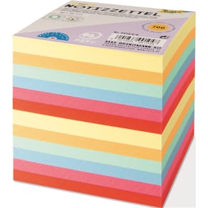 Vulling Folia Notes, 90 x 90 mm, memokubus, geassorteerde kleuren