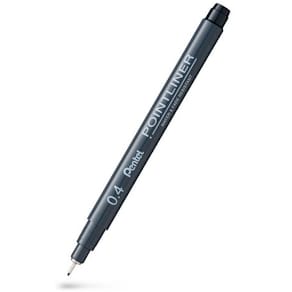 Fineliner PENTEL Pointliner 0,4mm svart