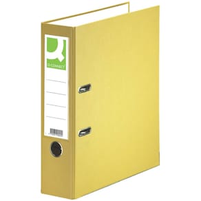Ordner Q-CONNECT PP, A4, 80 mm, gelb