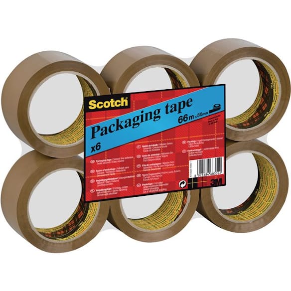 Emb.tape SCOTCH hotmelt 50mmx66 brun (6)