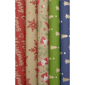 Geschenkpapier BY NATURE, Recycling, Weihnachten, 2 m x 70 cm