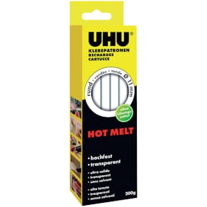 Klebepatronen UHU HT80, transparent, 10 Stück