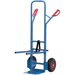 Stahlrohrkarre Fetra, für Stühle, blau