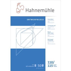 Transparentpapier Hahnemühle Diamant Spezial A3 50BL 110/115g