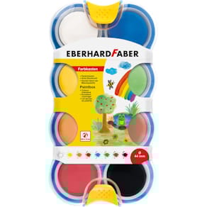 Farbkasten Eberhard Faber Mini Kids, 8 Farben, 44 mm, blau