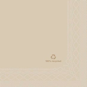 Frokostservietter Tork 1/4-fold 2-lag natur 33x33 cm, 200 stk