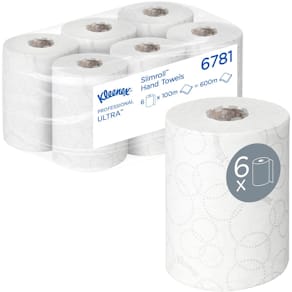 Handdoekrol Kleenex Ultra Slimrol, 2-laags, 100 m, pak (6 rollen)