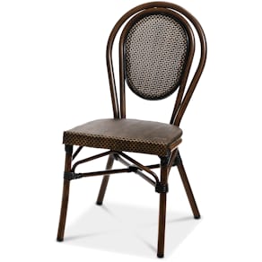 Stol Rennes Sort/brun tekstilerne