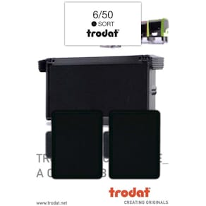 Stempelpude Trodat til 5430/5200/4430/4030, sort, 2-pak