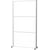Scheidingswand MAUL connecto, 3 x whiteboard, frame zilver, mob.