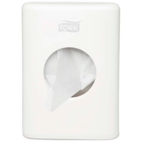 Hygiejneposedispenser Tork B5, hvid, 140×100×36 mm