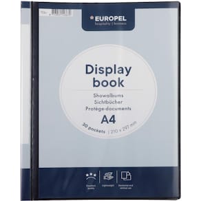 Showalbum Europel Opus Frontview, A4, PP, 30 tassen, antraciet