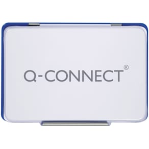 Stempelkissen Q-CONNECT Gr. 3, 9 x 5,5 cm, blau
