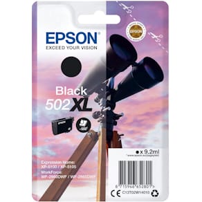 Inktcartridge Epson 502XL, 550 pagina's, OEM C13T02W14010, zwart