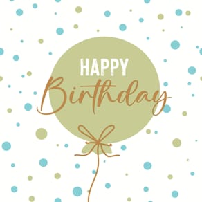 Motivserviette PAPER+DESIGN, 33 x 33 cm, Geburtstag