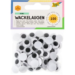 Wackelaugen Folia, Ø 12 mm