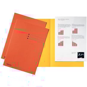 Dossiermap Esselte, oranje, karton 180 g/m², pak 100 stuks