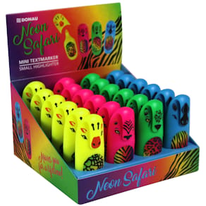 Textmarker DONAU Mini, 8 cm, Neon Safari