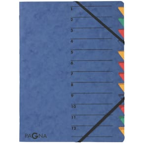 Ordnungsmappe PAGNA EASY, blau, 12-teilig