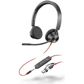 Headset Poly Blackwire 3325 MS, schwarz