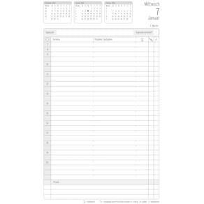 Buchkalender CHRONOPLAN Chronobook, Hardcover, A5, schwarz, 2026