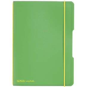 Notizheft Herlitz, A5, PP, kariert, hellgrün