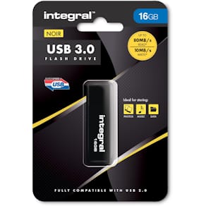 USB-stick Integral 3.0, 16 GB, zwart