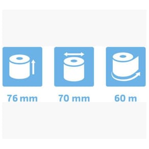 Thermorulle bisf.fri 76x70x12mm 60m