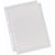 Showtas Esselte, geperforeerd, glashelder, standaard, 60 micron
